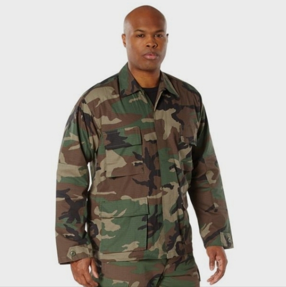CDU Ripstop Jacket Fatigue Tactical Fit Kid Small 4 Front Pocket 2 Shoulder Loop - Picture 1 of 11